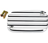 Joker machine Master Cylinder Cover - Brake - Front - Finned - Chrome