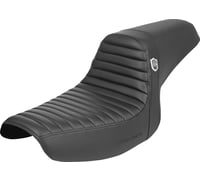 Saddlemen Pro Series SDC Performance Seat - w/o Backrest - Tuck-n-Roll/Carbon Fiber - Gripper - FXR '86-'94