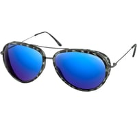Bobster Ice Sunglasses - Matte Gray Tortoise Gunmetal - Brown HD Blue Mirror