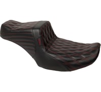 Le pera Tailwhip Seat - Red Double Diamond Stitch - FLH/FLT '23-'24