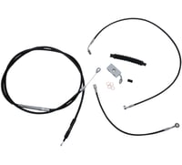 La choppers Handlebar Cable/Brake Line Kit - Complete - 15" - 17" Handlebars - Black Vinyl