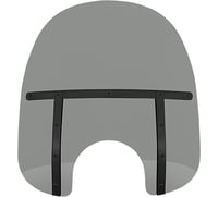 Memphis shades Fats Windshield - Black Smoke - 17"