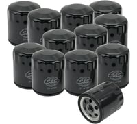 S&s cycle Oil Filter - Black - 12-Pack