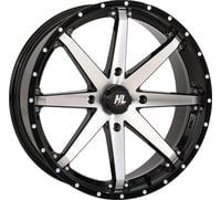 High lifter Wheel - HL10 - Front/Rear - Gloss Black w/Machined - 20x7 - 4/156 - 4+3 (+10 mm)