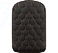 Saddlemen RoadSofa™ Sissy Bar Pad - Honeycomb - Orange Stitching