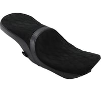 Drag specialties Low Touring Seat - Diamond - Ness Winged Tanks - FL '08-'23