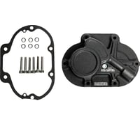 Baker drivetrain Function-Formed™ Transmission Side Cover - Mechanical - Big Twin - Wrinkle Black
