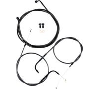 La choppers Handlebar Cable/Brake Line Kit - 12" - 14" Ape Hanger Handlebars - Midnight