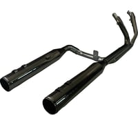 Khrome werks 2-into-2 Dominator Exhaust System with 4-1/2" Mufflers - Eclipse® with Race Tip - Twin Cam