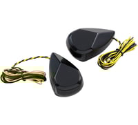 Alloy art Turn Signal - Black - Smoke/Amber