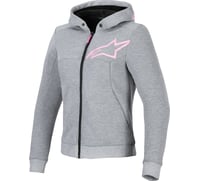 Alpinestars Stella Chrome v2 Sport Hoodie Heather Gray/Fluo Pink