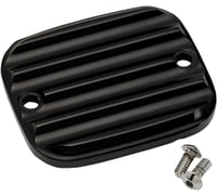 Joker machine Master Cylinder Cover - Brake - Front - Finned - Black