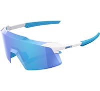 100% Aerocraft Sunglasses - Matte White - HiPER Blue