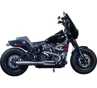 S&s cycle 2-into-1 Superstreet Exhaust System - Brushed Stainless Steel