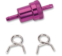 Emgo Anodized Aluminum Fuel Filter - Purple - 1/4"