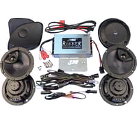 J & m 400 W 4-Channel Amplifier/Speaker Kit -'16-'23 FLTRU/FLTRK