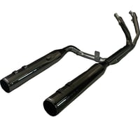 Khrome werks 2-into-2 Dominator Exhaust System with 4-1/2" Mufflers - Eclipse® with Race Tip - M8 