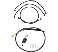 La choppers Handlebar Cable/Brake Line Kit - Quick Connect - 18" - 20" Ape Hanger Handlebars - Midnight
