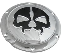 Drag specialties Split Skull Derby Cover - Chrome