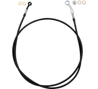 FAT Baggers Inc. EZ Install Brake Line - 60" - Black Braid