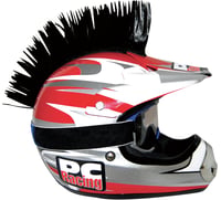 Pc racing Helmet Mohawk - Black