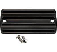 Joker machine Master Cylinder Cover - Brake - Front - Finned - Black