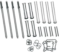 S&s cycle Adjustable Pushrod Cover Kit - Twin Cam