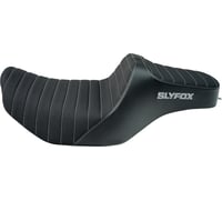 Slyfox High Noon Seat - Vinyl - Classic Stitch - Gray Logo - FLH/FLT '23-'24