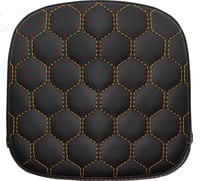 Saddlemen Sissy Bar Pad - Honeycomb - Orange Stitching
