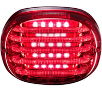 Custom dynamics Taillight - with License Plate Illumination Window - Red