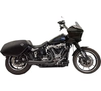 Bassani Xhaust 2-into-1 Ripper Exhaust System with Megaphone Muffler - Short - Black - M8 Softail