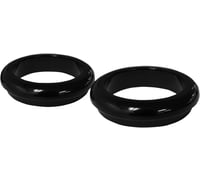 La choppers Fork Boot Cover - 49 mm - Gloss Black Powder Coat