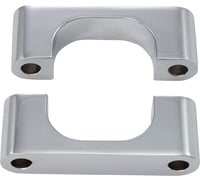 Klock werks Hugger Front Fender Mounting Blocks - For 21" Wheels - Chrome