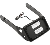Cycle visions LP Plate Frame & Mount with Tag Light - FXDWG - Black