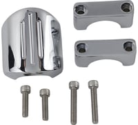 Dakota digital Chrome Clamp Mount - For 1" T-Bar/Riser Handlebar