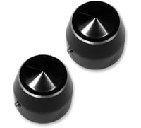 Accutronix Axle Caps - Black - Elite - 1"