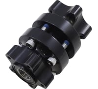 Arlen ness Hub - Cartridge - Front/Dual Disc - Black - '00-'07 FLT