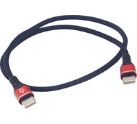 Ridepower Male USB-C to Male USB-C Cable - Phone - Fast/Charger - 24" - Black/Red