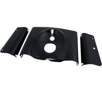 Drag specialties 3-Piece Fork Tins - Gloss Black - Smooth - '86-'17 FLST