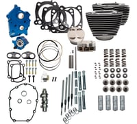 S&S Cycle Power Pack - 4.375" Stroke - Water Cooled - Black w/Highlights - M8