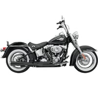 Bassani xhaust 2:1 Exhaust - Black - Long - Softail