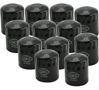 S&s cycle Oil Filter - Black - 12-Pack