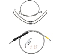 La choppers Handlebar Cable/Brake Line Kit - Quick Connect - 18" - 20" Ape Hanger Handlebars - Stainless Steel