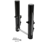 Performance machine (pm) Fork Leg Kit - Black - Lower - Dual Disc - Contrast Cut - '08-'13