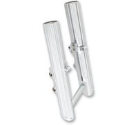 Arlen ness Fork Legs - Chrome - Hot Legs - Custom Single Disc - 10-Gauge