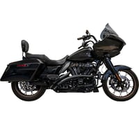 Bassani xhaust Sweeper Radial Exhaust System with Heat Shields - Black