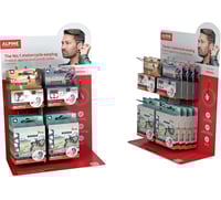 Alpine hearing protection Earplugs Counter Display - 16 Pack
