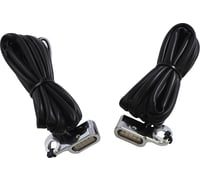 Drag specialties Marker Lights - White/Amber - Chrome