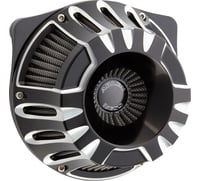 Arlen ness Inverted Series Air Cleaner Kit - Deep Cut - Black