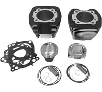Revolution performance, llc Cylinder Kit - 98" - Black with Highlighted Fins